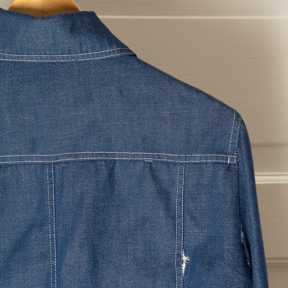 Vintage 1970’s Denim Button Up Top - Picture 6 of 9